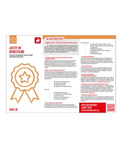 Infopointflyer "Aktiv im Ruhestand"