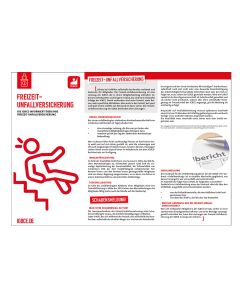 Infopointflyer "Freizeitunfallversicherung"