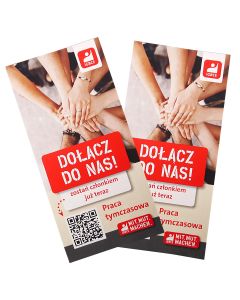 Flyer ''Mitgliederwerbung - Zeitarbeit'' PL