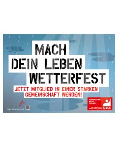 Plakat A3 »Mach dein Leben wetterfest«