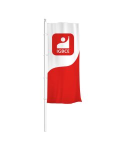 IGBCE Hisshochformatfahne 150 x 400 cm